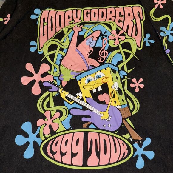 Dolls Kill X SpongeBob Gooey Goobers 1999 Tour Oversized Shirt L - Picture 2 of 8